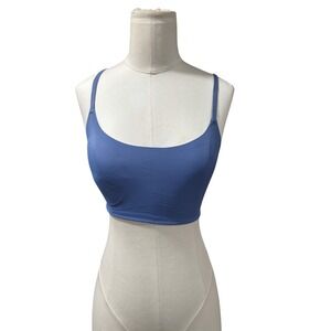 TRUE AND CO. Women's Blue Comfort Wireless Bralette Size S